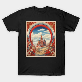 The Golden Ring Russia Vintage Tourism Poster T-Shirt